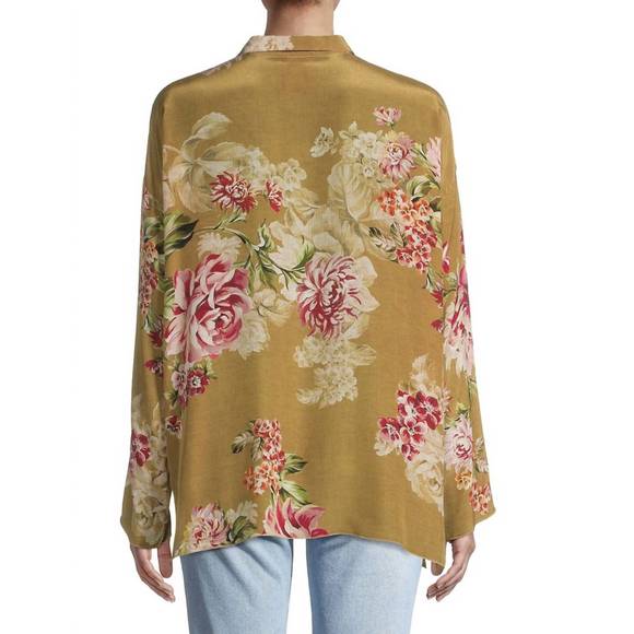 NEW JOHNNY WAS vintage rose mara blouse in multi - Picture 2 of 2